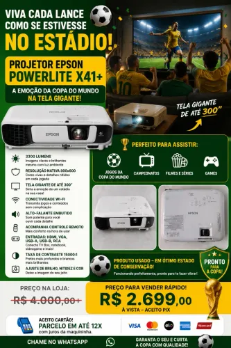 Projetor Epson Prolite x41+