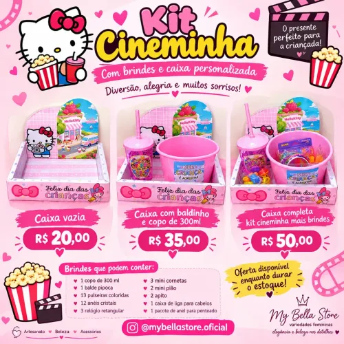 Dia das crianças kit cineminha 