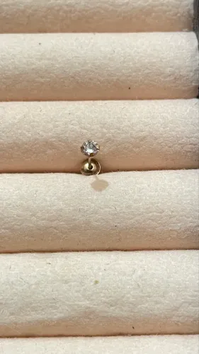 Piercing em ouro 18k