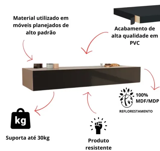 Penteadeira suspensa