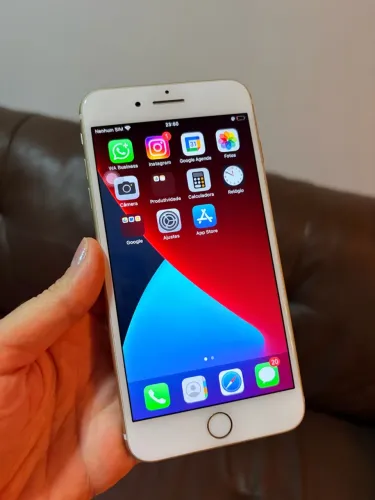 iPhone 7 Plus Gold de 128GB em perfeito estado