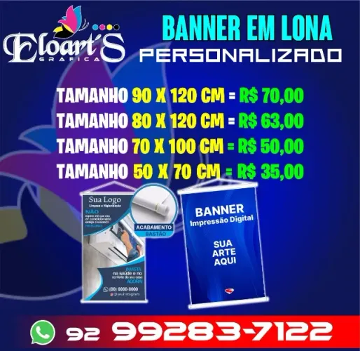 Banner Personalizado com Acabamento Bastão