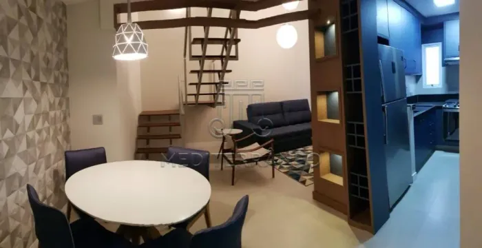 APARTAMENTO DUPLEX MOBILIADO LOCALIZADO NO SPAZIO VIVERE DUPLEX, NA CIDADE DE JUNDIAÍ-SP