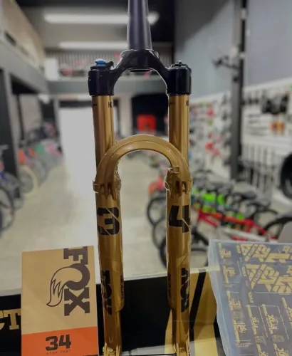 Suspensão Fox Kashima Podium Gold limite edition 120mm de curso