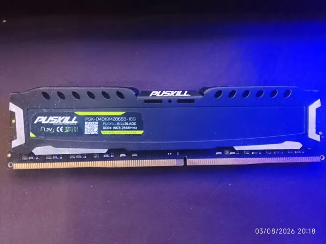 Memória ddr4 16gb