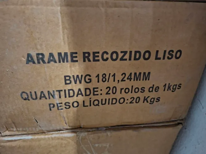 80kg Arame Recozido BWG 18 - 6,00