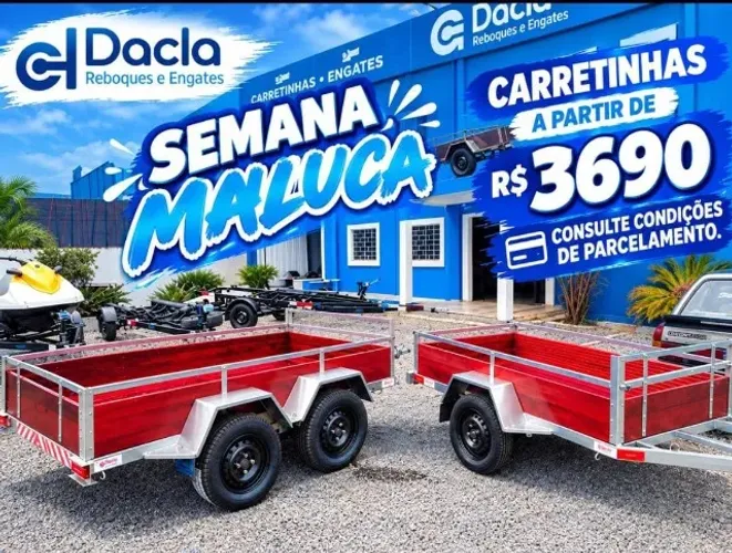PROMOÇÃO RELÂMPAGO CARRETINHA DACLA