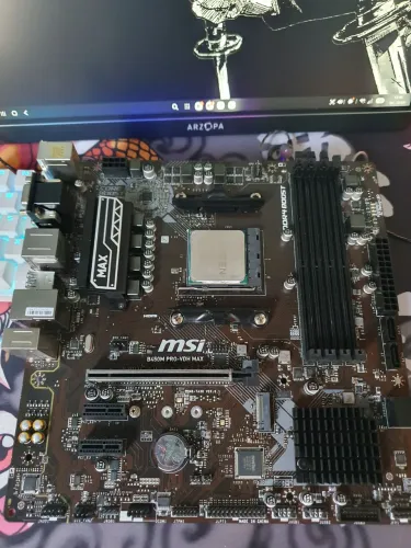 Placa mãe B450M MSI PRO-VDH + Ryzen 5 1400 (Leia a descrição)