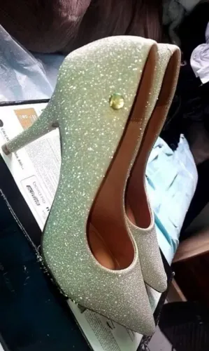 Sapato scapin glitter