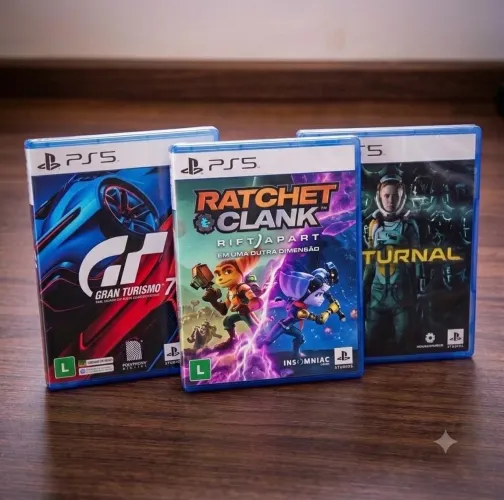 Jogos mídia física para play 5 ps5 Gran turismo 7 , Returnal e Ratchet & Clank