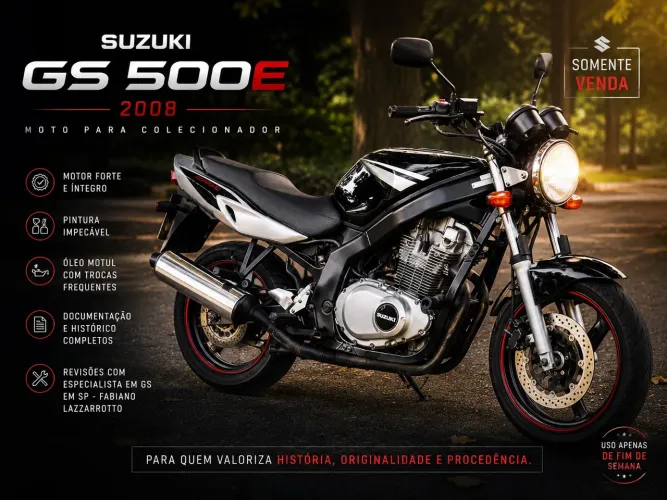 Suzuki GS 500E 2008 - Moto para Colecionador