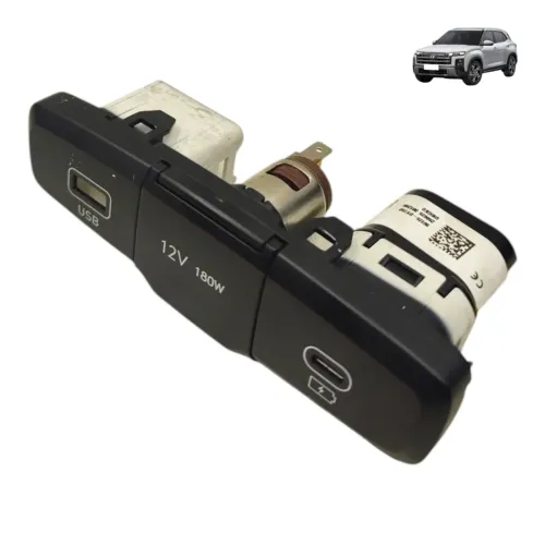 Tomada 12v Usb Usbc Console Hyundai Creta 2026 2025 2024