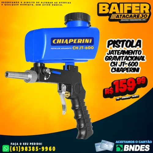 Pistola Jateamento Gravitacional CH JT-600 Chiaperini