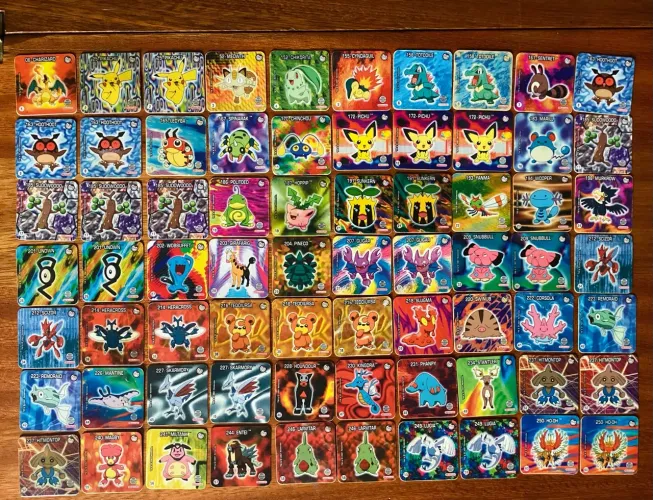 Lote Tazo jo ken Pokémon