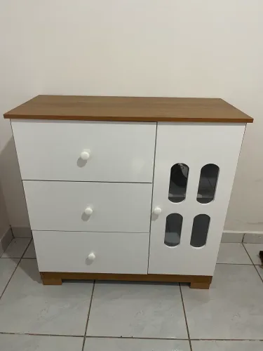 CÔMODA INFANTIL NOVA PRONTA ENTREGA 