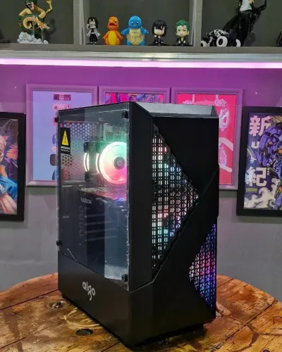 PC i5 9400F, RX 580 8GB, 16GB RAM, NVMe 256GB, H310, Fonte 500W, 3 Fans