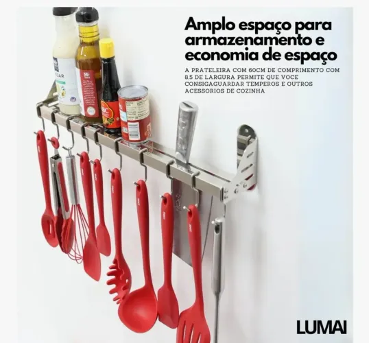 Suporte para pendurar talheres e temperos