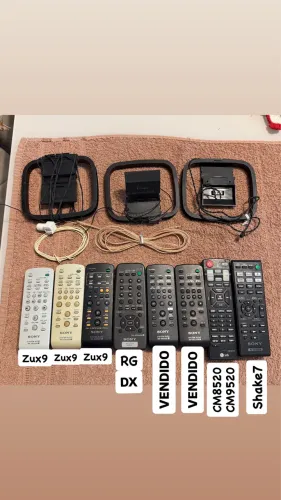 Controle Sony e LG Originais e antenas Sony