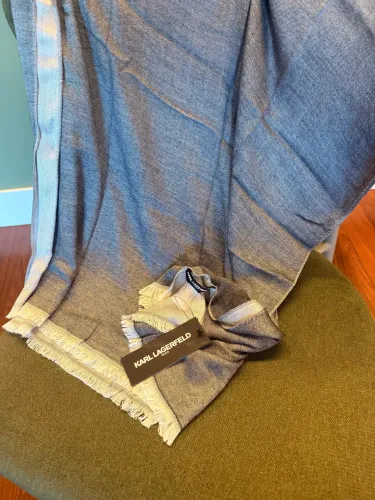 Pashmina Echarpe Karl Lagerfeld Paris Original Dupla Face Nova