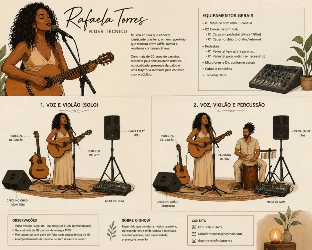 Experiência Musical ao Vivo para Eventos, Festas, Restaurantes, Bares e Teatros.
