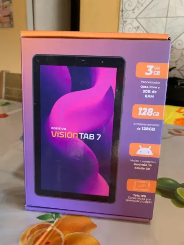 Tablet seminovo Positivo, Tab 7! 128gb, problema no touch, todo original