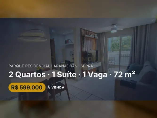 Viva com Conforto: Apartamento de 2 Quartos no Parque Residencial Laranjeiras