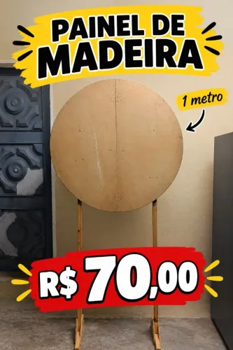 PAINEL DE MADEIRA 1 METRO 70,00