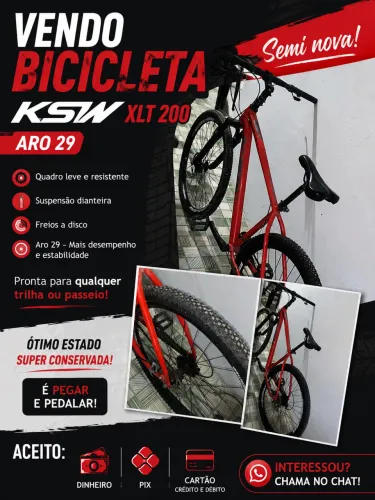 Bicicleta semi nova