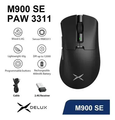 Mouse Gamer Delux M900 SE Preto