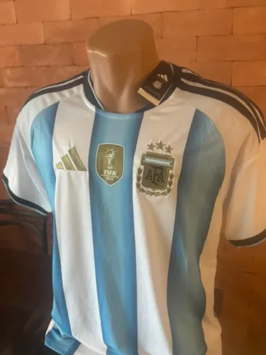 Camisa Argentina Adidas - Modelo Copa do Mundo (Nova com Etiqueta)