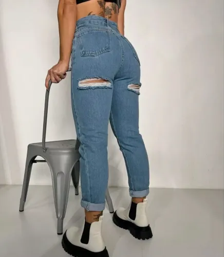 Calça Jeans NANAKARANA Azul Tam 40 em ótimo estado