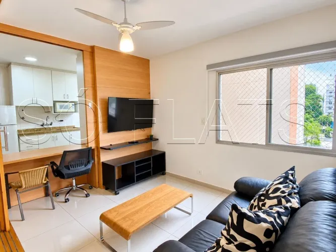 Fifith Avenue, flat disponível para locação contendo 48m², 01 dormitório e 01 vaga.