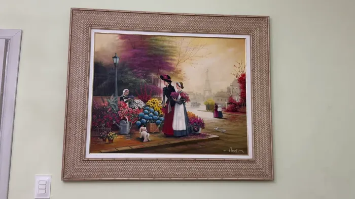 Quadro Artístico Óleo Sobre Tela com Moldura