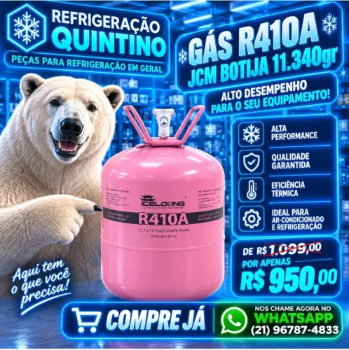 GÁS REFRIGERANTE R410A JCM ? 11,34 KG