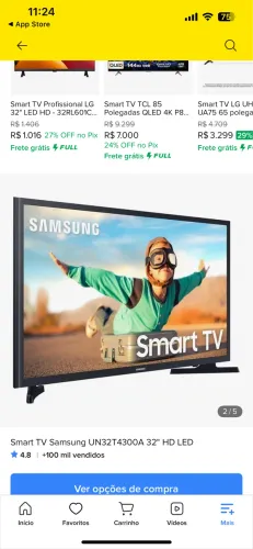 Smart TV Samsung UN32T4300A 32" HD LED