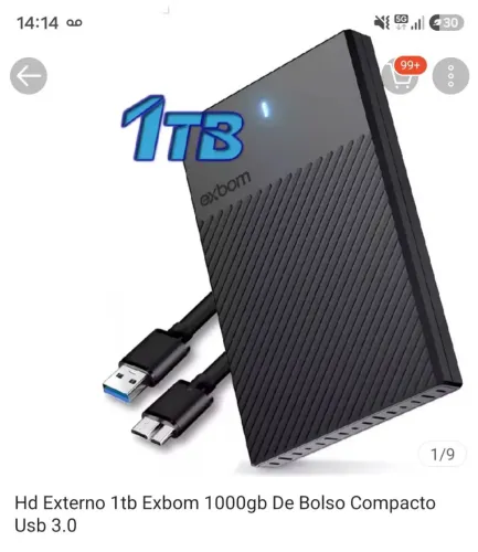HD externo 1tb ps4 jogos