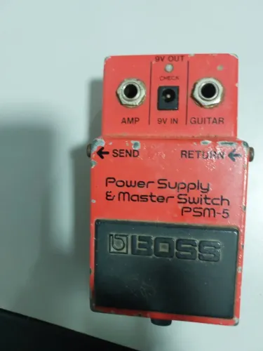 pedal de guitarra boss power supply e master switch