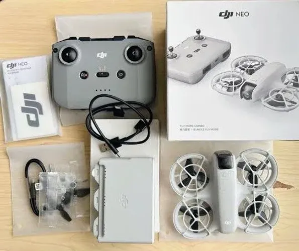 Drone DJI Neo 3 Baterias - Flymore Combo - Original e Praticamente Novo