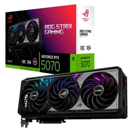 Placa de vídeo Nvidea Geforce RTX 5070 12gb Asus ROG Strix