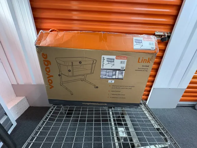 Berço Portátil Voyage Link Co-bed Cinza Mescla - Com Caixa Original