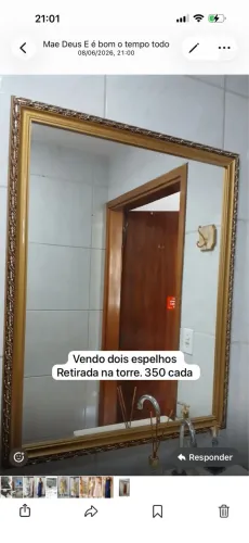 Vendo espelho com moldura belíssima