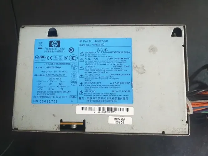 FONTE PARA SERVIDORES HP PROLIANT 365W REAIS ORIGINAL.