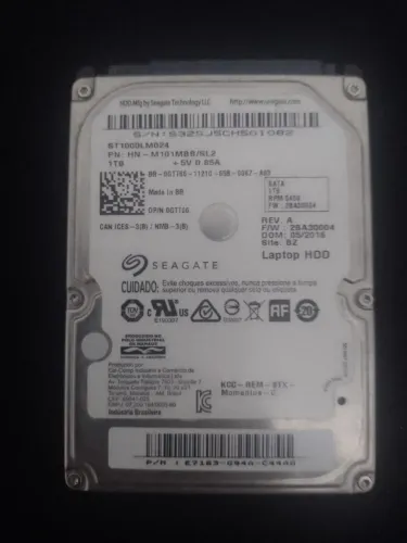 HD laptop HDD 1 TB de armazenamento