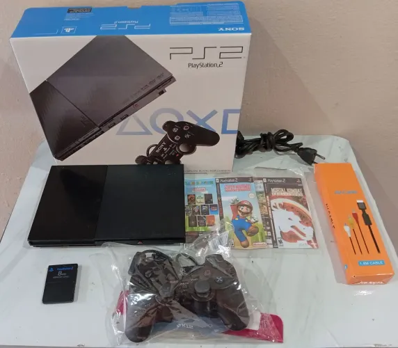 Playstation 2 completo com caixa