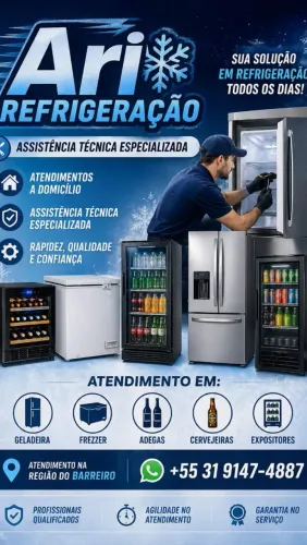 Ari refrigeração: consertos em geladeira e freezer em geral