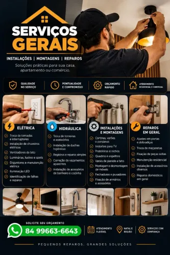 SERVIÇOS GERAIS E MANUTENÇÃO RESIDENCIAL