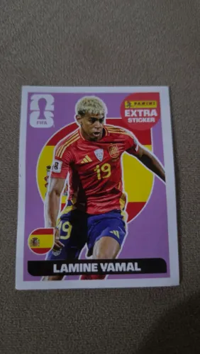 Figurinha lamine yamal lilás roxa copa 2026