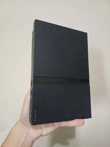 Sony Ps2 Slim Preto funcionando, mas tem detalhe!
