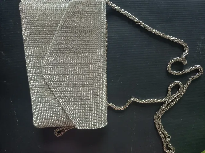 Bolsa social com strass