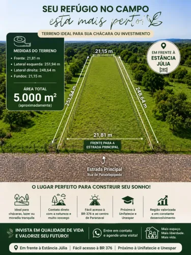 Terreno para Chacara